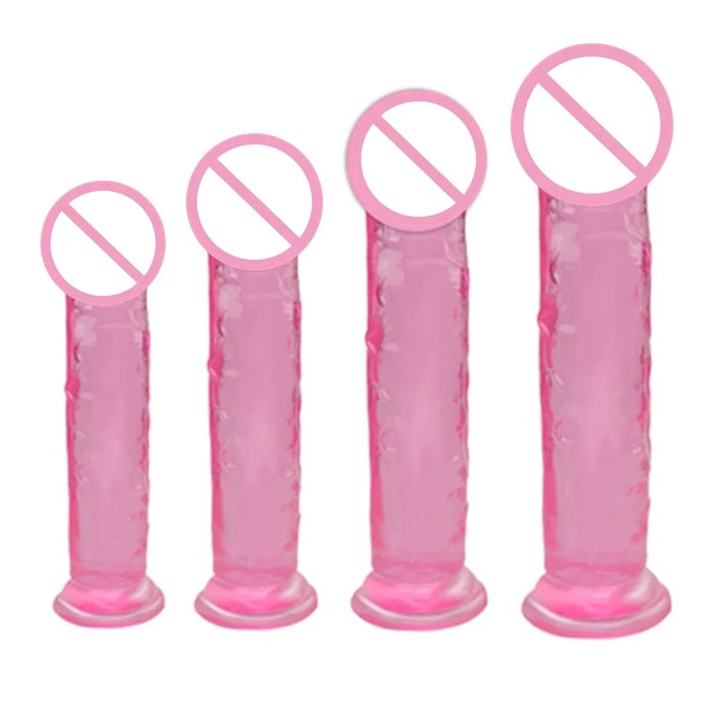 Top Quality Realistic Dildo With Suction Cup Jelly Huge Dildo Anal Sex Toys Big Penis Butt Plug Erotic Toy for Woman Multiple