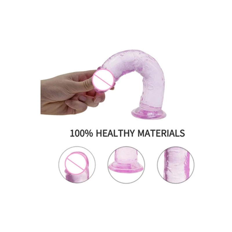 Top Quality Realistic Dildo With Suction Cup Jelly Huge Dildo Anal Sex Toys Big Penis Butt Plug Erotic Toy for Woman Multiple
