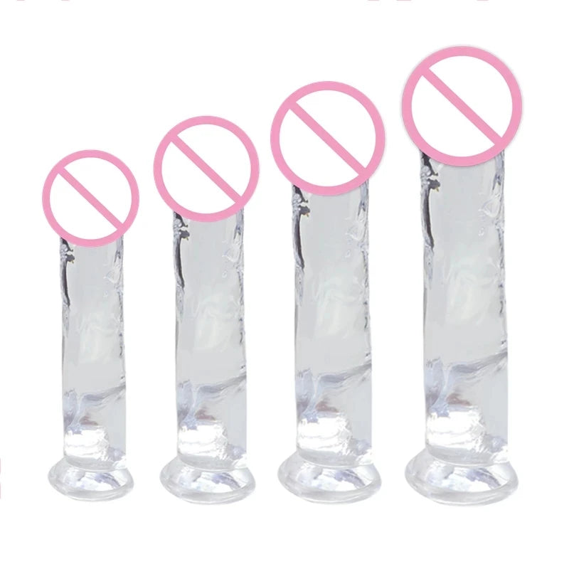 Top Quality Realistic Dildo With Suction Cup Jelly Huge Dildo Anal Sex Toys Big Penis Butt Plug Erotic Toy for Woman Multiple