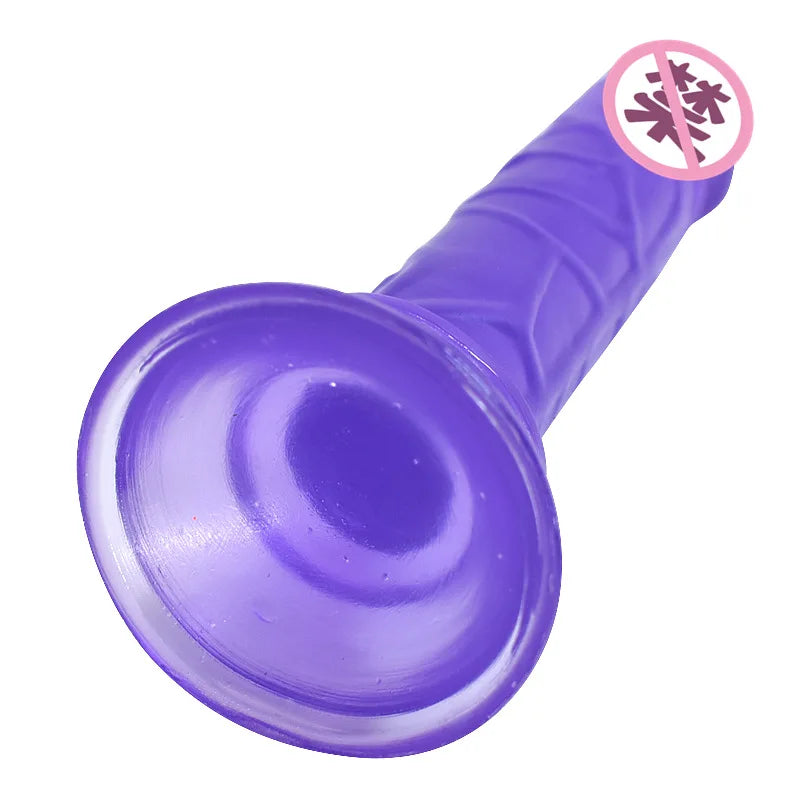 Vibrant Silicone Dildo with Suction Cup - Realistic Soft and Flexible Lesbian Pleasure Toy