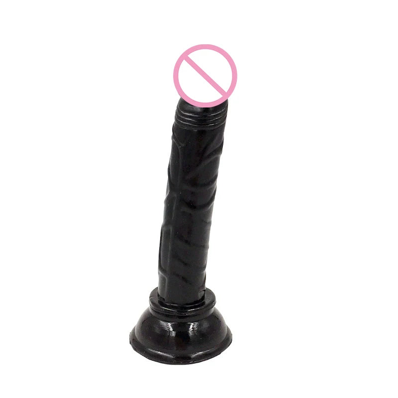 Vibrant Silicone Dildo with Suction Cup - Realistic Soft and Flexible Lesbian Pleasure Toy