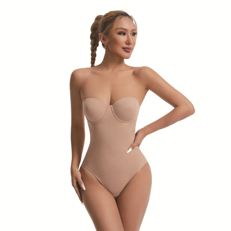 Sexy Seamless Bodysuits for Women Slim Body Shaper Waist Trainer Backless