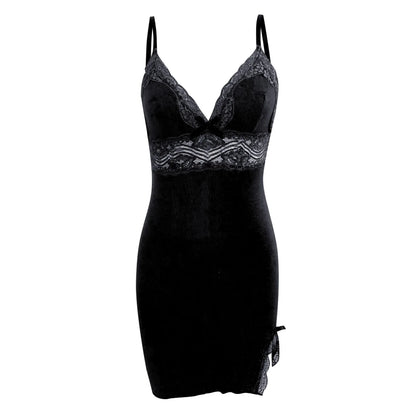 Sexy Lingerie Set Lace Trim Bralette Panty Set Slit Seductive Sexy Lingerie For Ladies Underwear