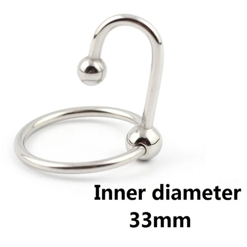 Penis Ring Stainless Cock Head Stimulating Ring Erection Enlargement Sex Toy For Male Delay Ejaculation