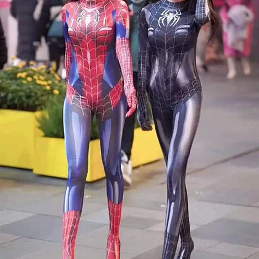 Sexy Spiderman Cosplay Zentai Bodysuit Jumpsuit Superhero Spider Man Costumes Carnival Party Outfits