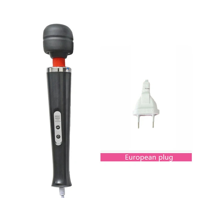 BLACKWOLF 10-Speed Magic Wand Massager – G-Spot & Clitoral Stimulator for Women Sexy Erotic