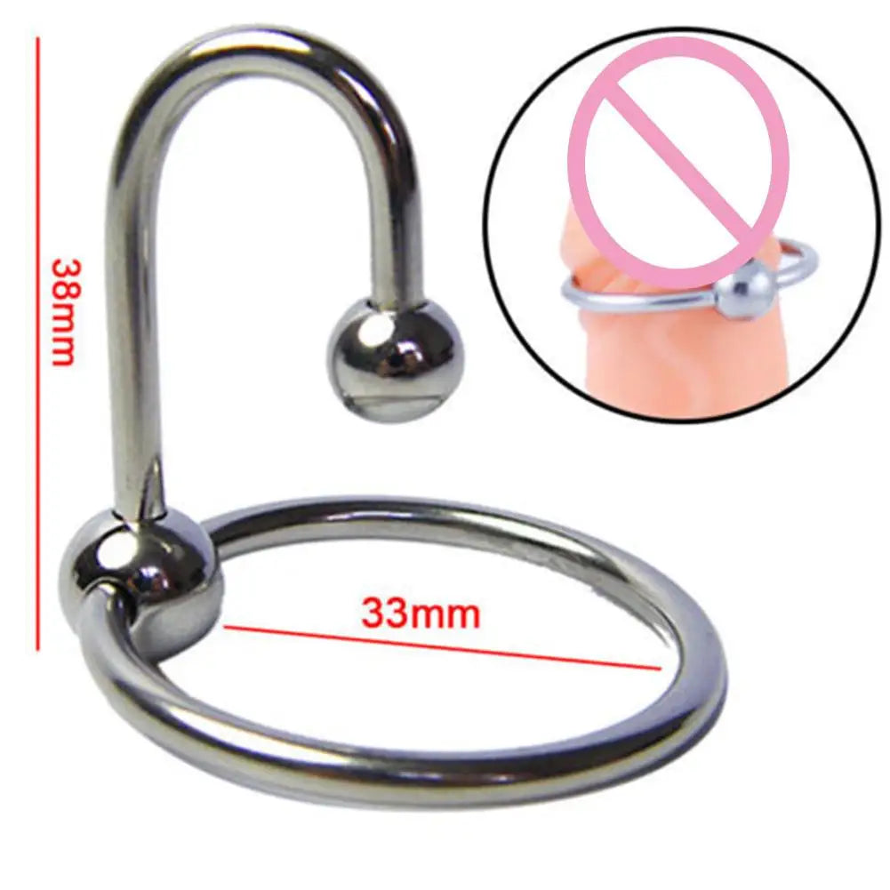 Penis Ring Stainless Cock Head Stimulating Ring Erection Enlargement Sex Toy For Male Delay Ejaculation