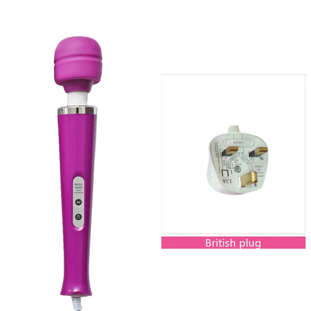 BLACKWOLF 10-Speed Magic Wand Massager – G-Spot & Clitoral Stimulator for Women Sexy Erotic