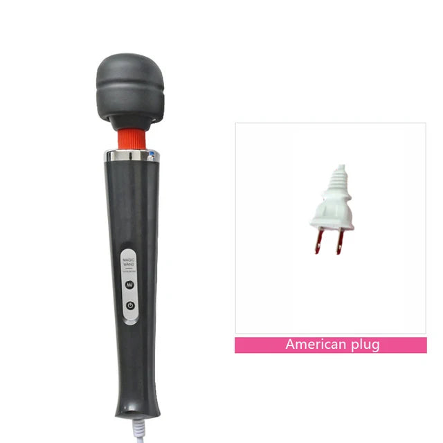 BLACKWOLF 10-Speed Magic Wand Massager – G-Spot & Clitoral Stimulator for Women Sexy Erotic