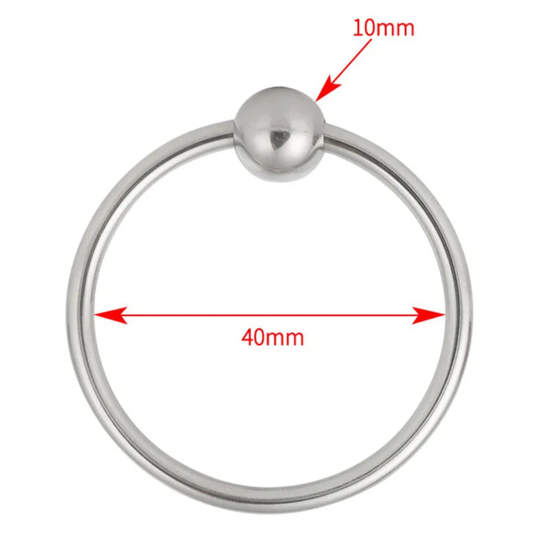 Penis Ring Stainless Cock Head Stimulating Ring Erection Enlargement Sex Toy For Male Delay Ejaculation