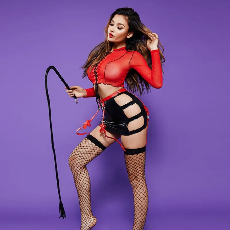 Sexy Police Costume – 2-Piece Roleplay Uniform for Cosplay & Parties