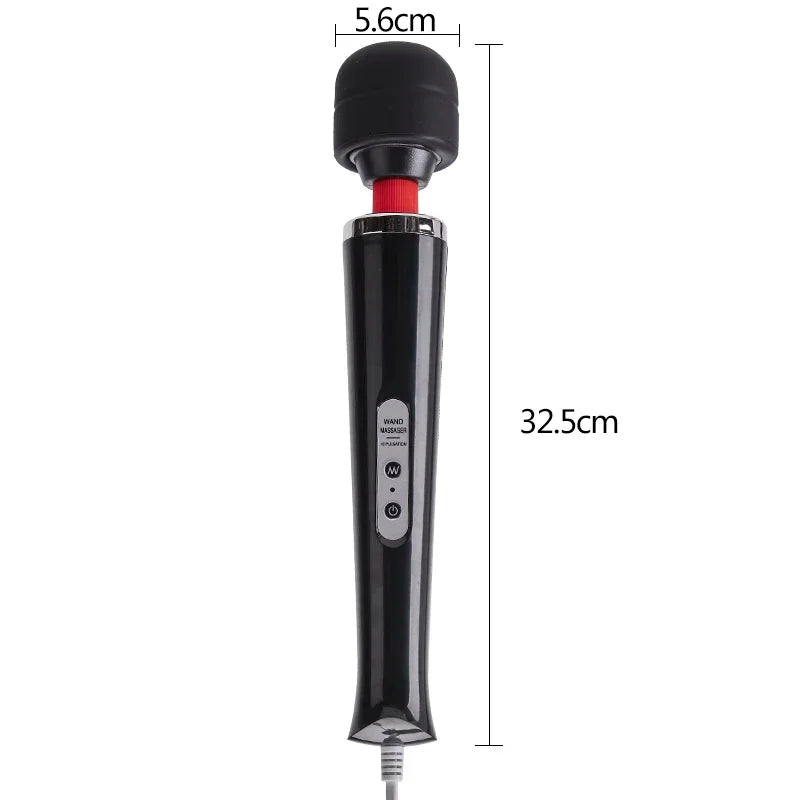 BLACKWOLF 10-Speed Magic Wand Massager – G-Spot & Clitoral Stimulator for Women Sexy Erotic