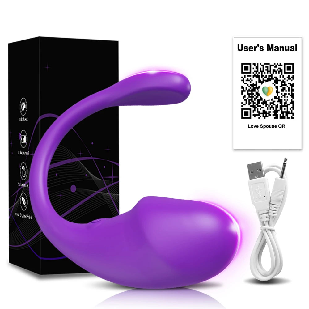 Wireless Bluetooth G Spot Dildo Vibrator for Women APP Remote Control Wear Vibrating Egg Clit Sex Toys