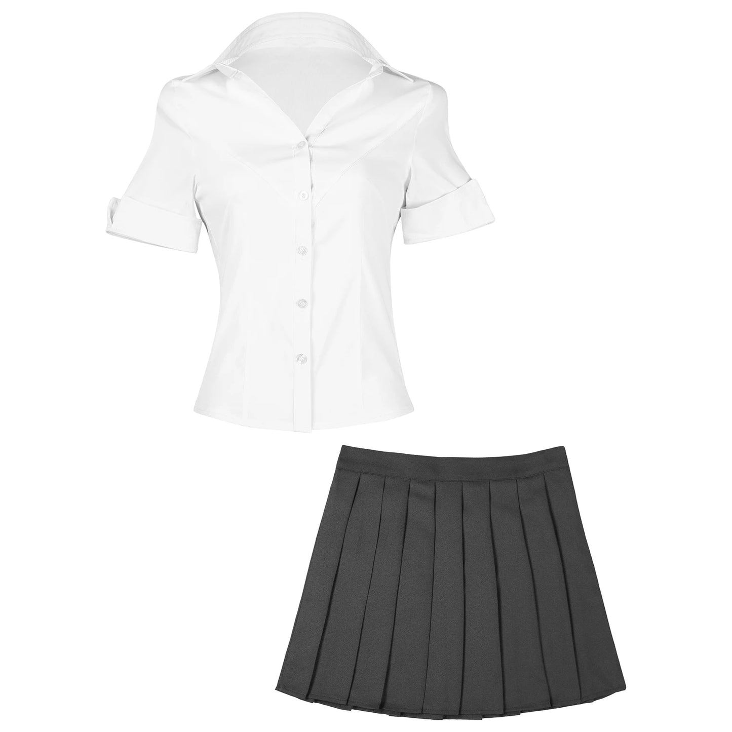 Sexy Women's Office Secretary Cosplay Dress Costume Bad Teacher Cosplay Uniform