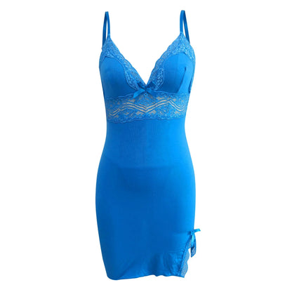 Sexy Lingerie Set Lace Trim Bralette Panty Set Slit Seductive Sexy Lingerie For Ladies Underwear