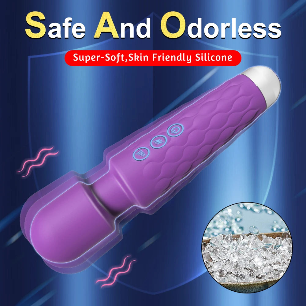Vibrating Magic Wand Massager – Personal Wellness Device for Women Female Sex Erotic