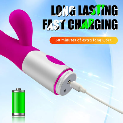 Rabbit Vibrating Massager – Dual-Stimulation Personal Wellness Device for Women