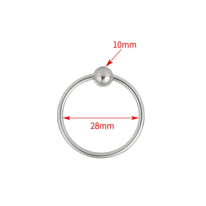 Penis Ring Stainless Cock Head Stimulating Ring Erection Enlargement Sex Toy For Male Delay Ejaculation