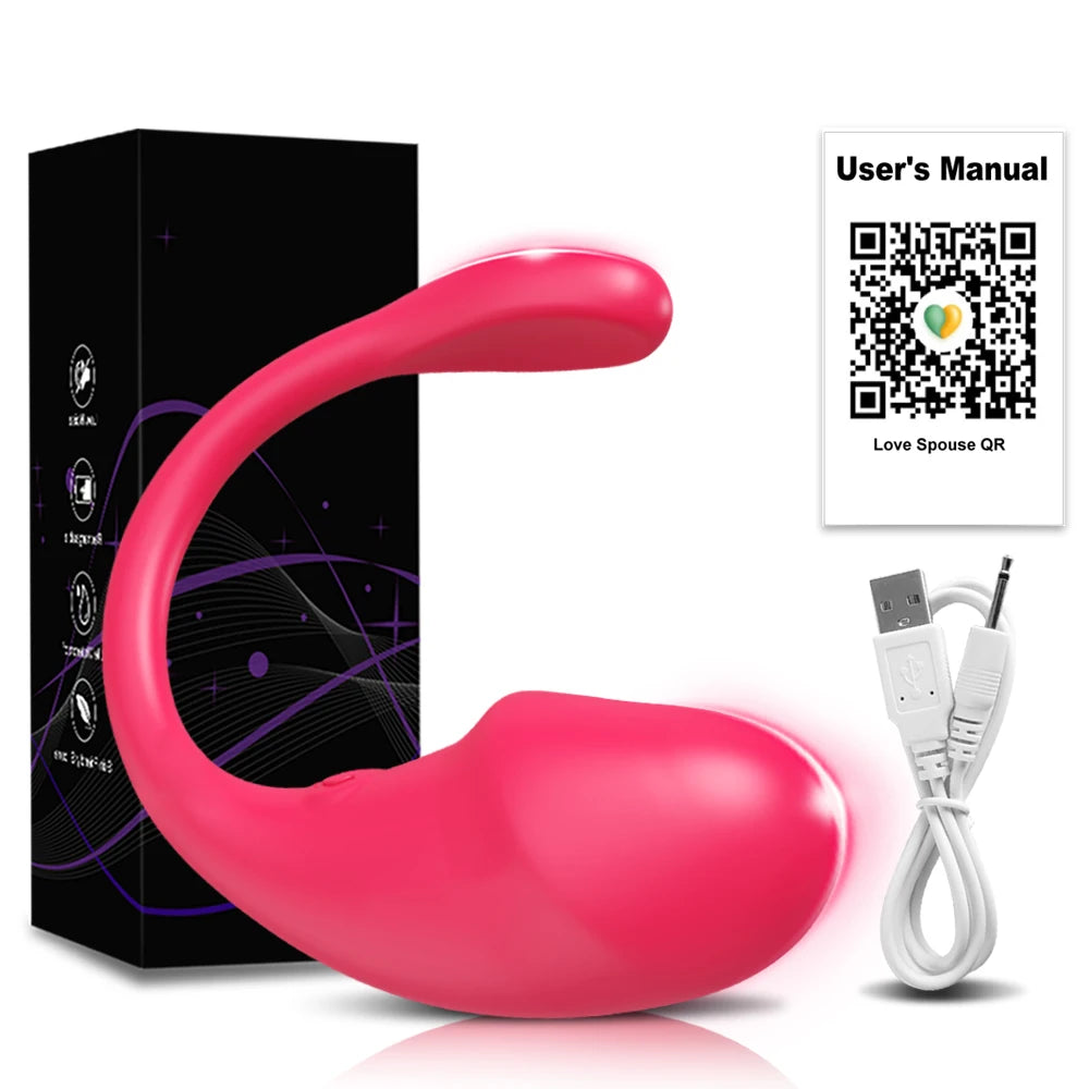 Wireless Bluetooth G Spot Dildo Vibrator for Women APP Remote Control Wear Vibrating Egg Clit Sex Toys