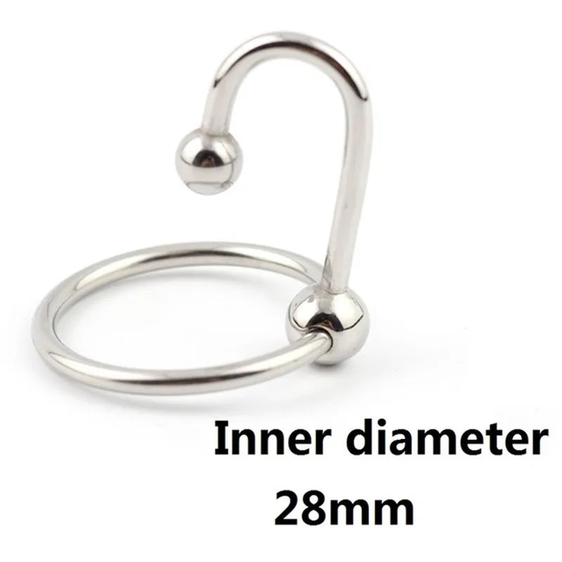 Penis Ring Stainless Cock Head Stimulating Ring Erection Enlargement Sex Toy For Male Delay Ejaculation