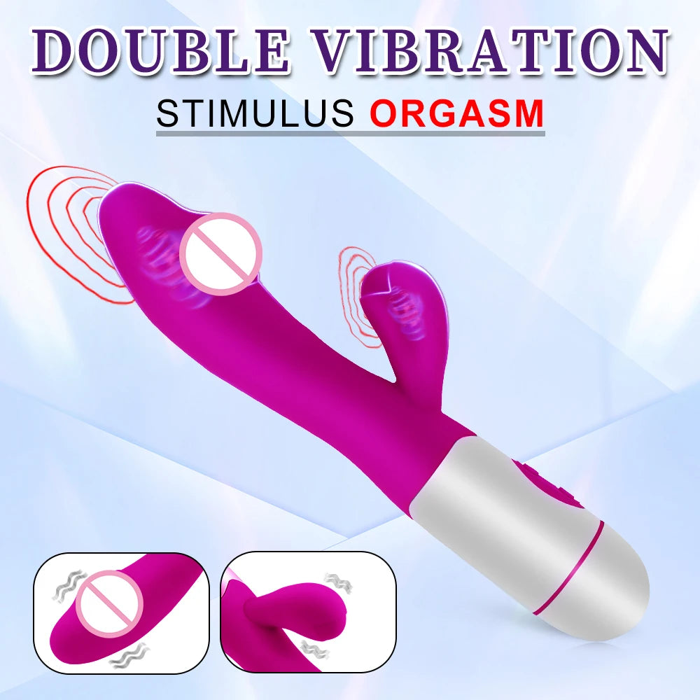 Rabbit Vibrating Massager – Dual-Stimulation Personal Wellness Device for Women