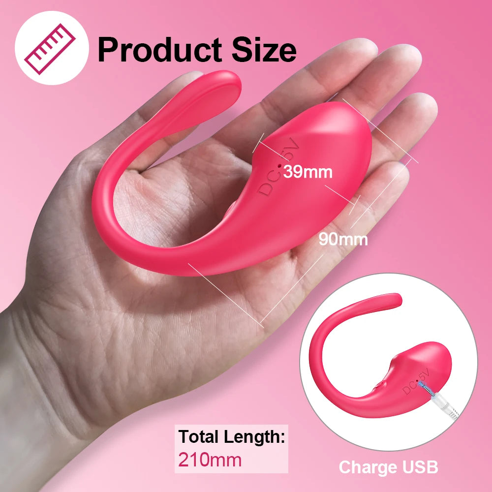 Wireless Bluetooth G Spot Dildo Vibrator for Women APP Remote Control Wear Vibrating Egg Clit Sex Toys