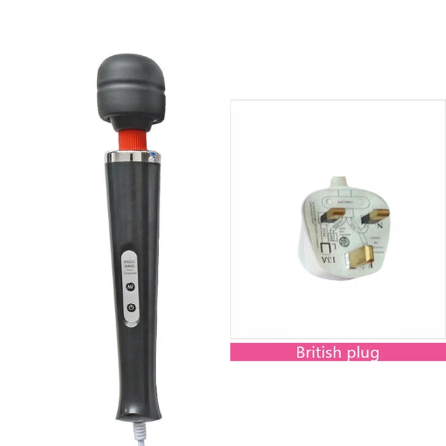 BLACKWOLF 10-Speed Magic Wand Massager – G-Spot & Clitoral Stimulator for Women Sexy Erotic