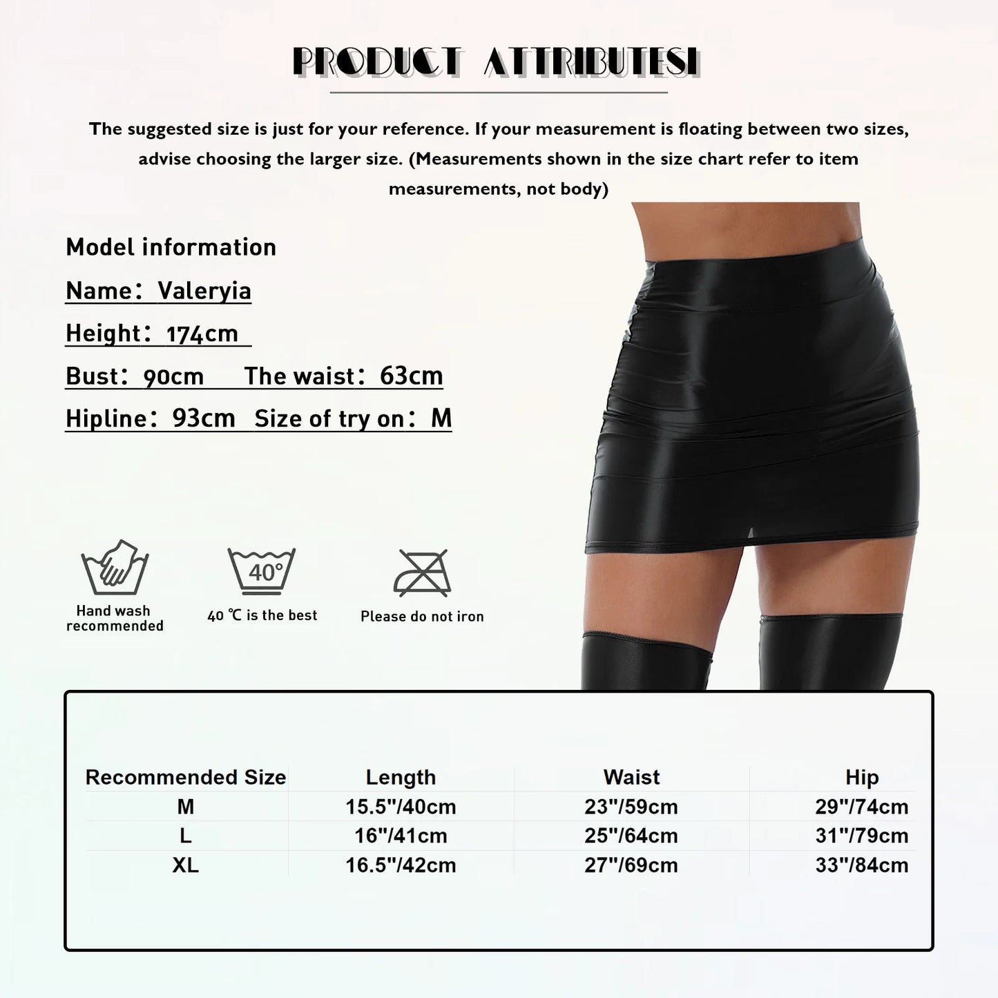 Glossy Patent Leather Mini Skirt – Low Rise, Sexy Clubwear for Party & Stage Performance