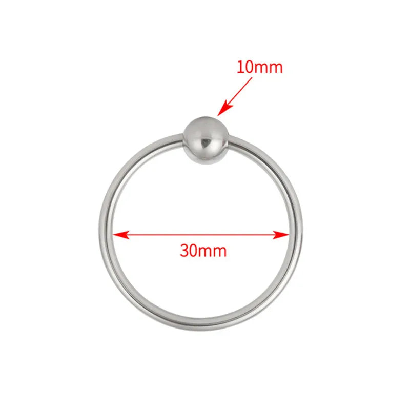 Penis Ring Stainless Cock Head Stimulating Ring Erection Enlargement Sex Toy For Male Delay Ejaculation