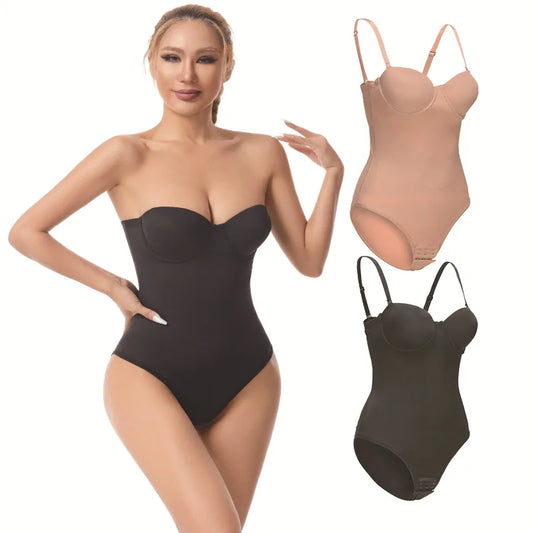 Sexy Seamless Bodysuits for Women Slim Body Shaper Waist Trainer Backless