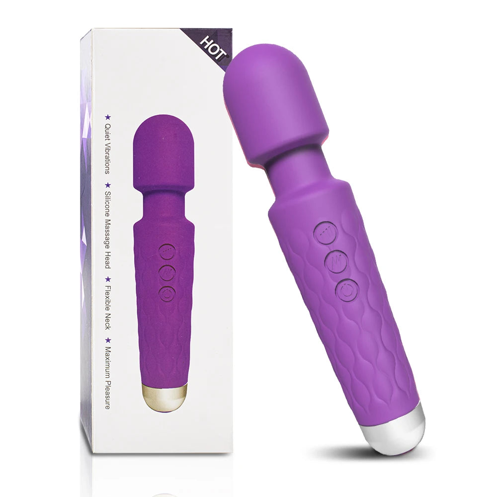 Vibrating Magic Wand Massager – Personal Wellness Device for Women Female Sex Erotic