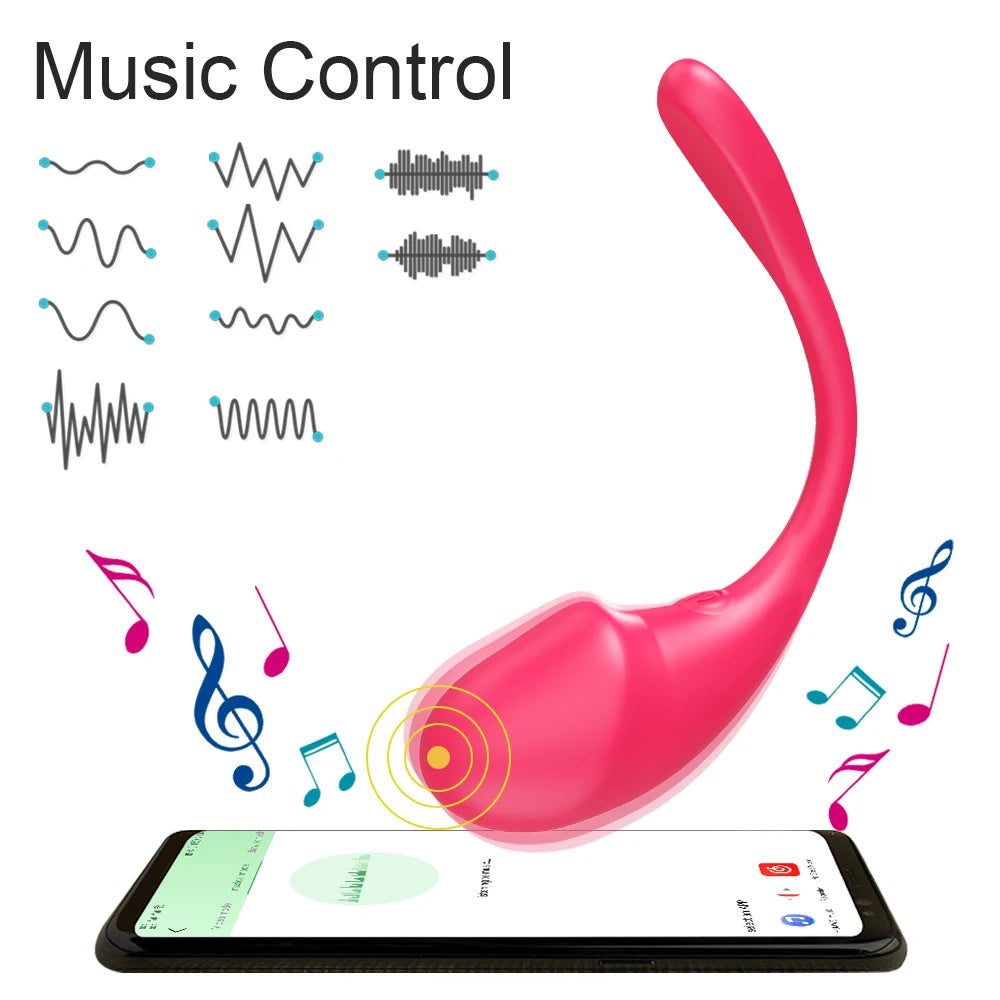 Wireless Bluetooth G Spot Dildo Vibrator for Women APP Remote Control Wear Vibrating Egg Clit Sex Toys