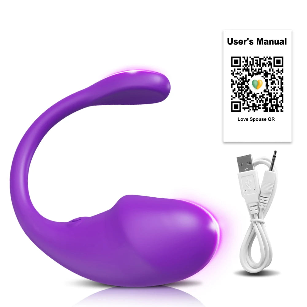 Wireless Bluetooth G Spot Dildo Vibrator for Women APP Remote Control Wear Vibrating Egg Clit Sex Toys