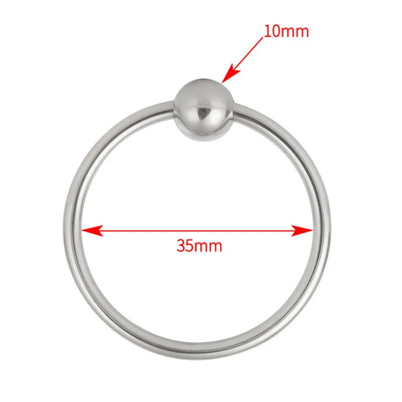 Penis Ring Stainless Cock Head Stimulating Ring Erection Enlargement Sex Toy For Male Delay Ejaculation