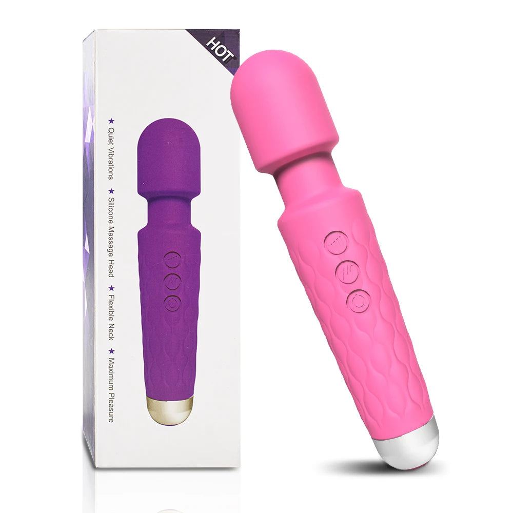 Vibrating Magic Wand Massager – Personal Wellness Device for Women Female Sex Erotic